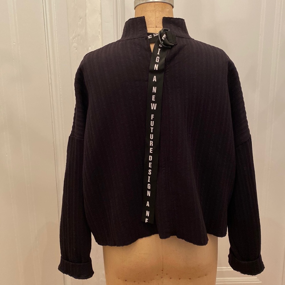 Zara black mock turtleneck top size L